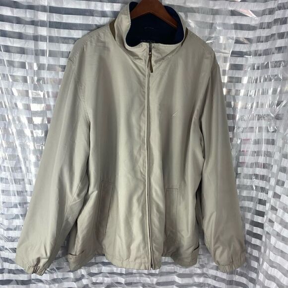 Nautica Tan Zip Up Jacket - Picture 1 of 6